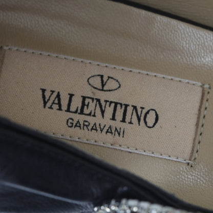 Valentino Garavani Crystal Platform Peep Toe Pumps 39.5 Black 9 of 10