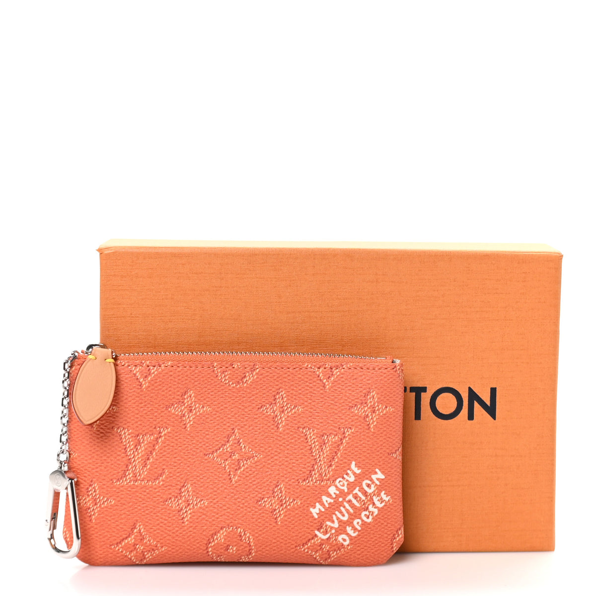 Monogram Heritage Key Pouch S Caramel