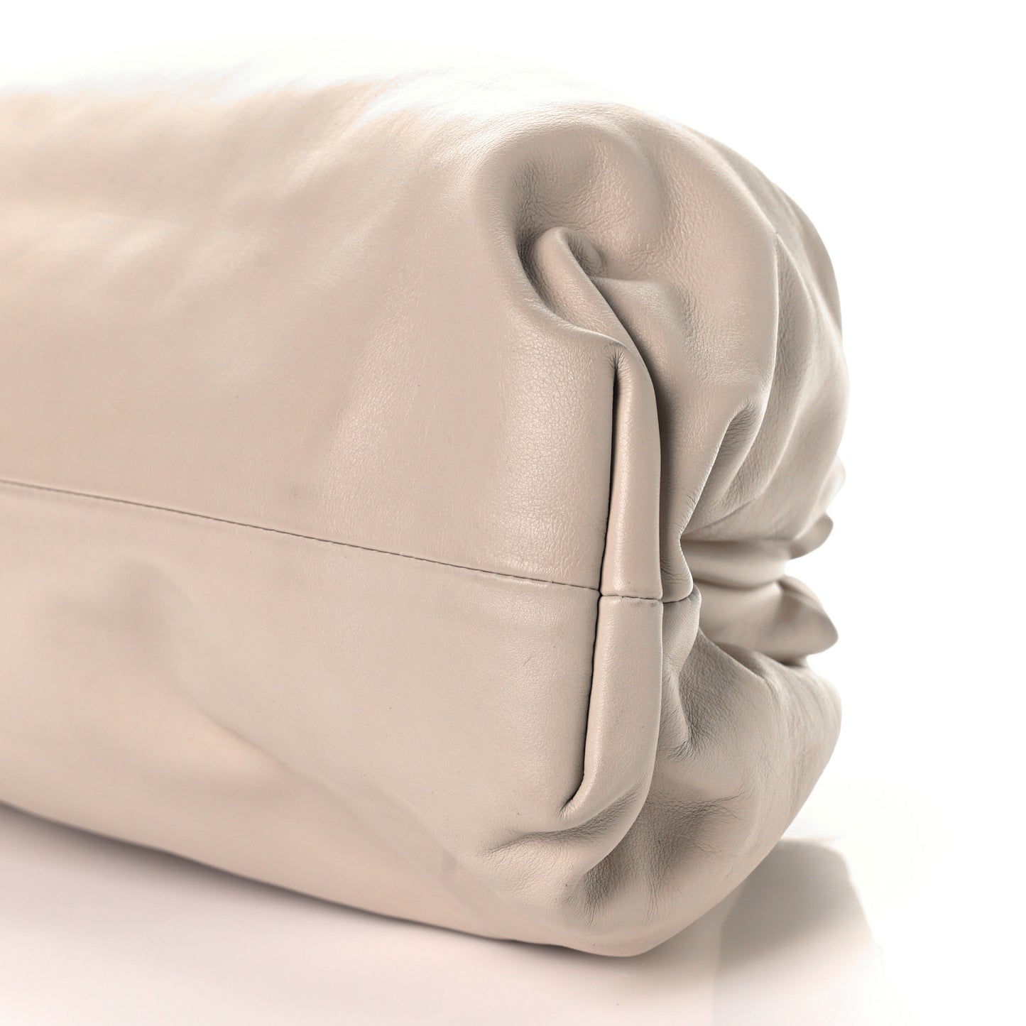 Smooth Butter Calf The Pouch Oversized Clutch Plaster