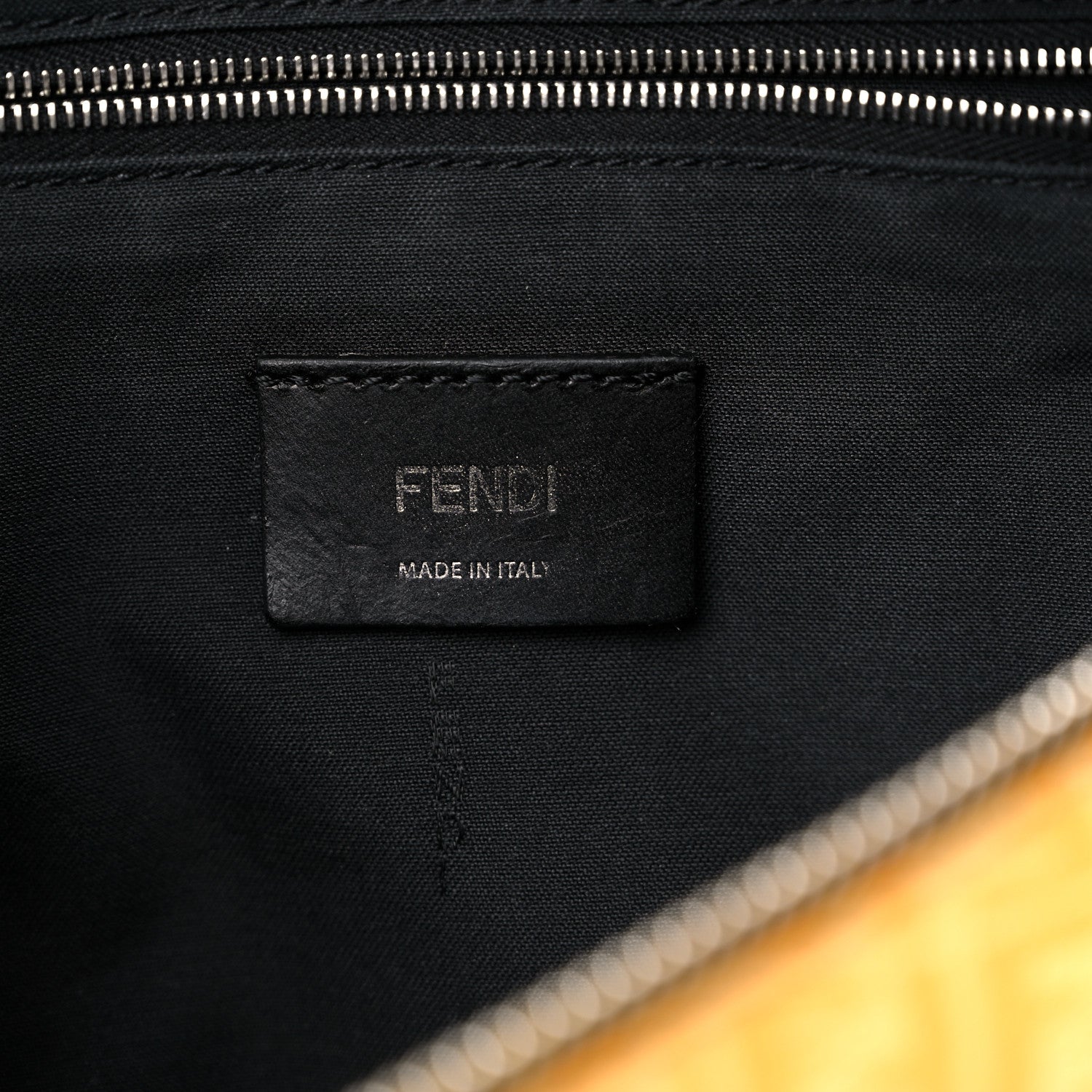 Fendi X SARAH COLEMAN Glazed Fabric Vitello Grace Light Micro FF Vertigo Belt Bag Mimosa 6 of 12