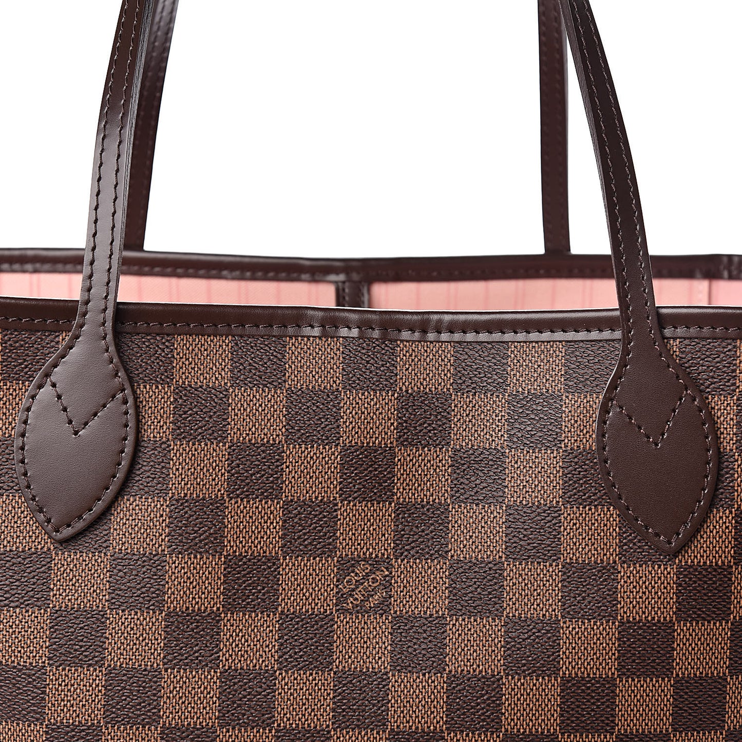 Damier Ebene Neo Neverfull MM Rose Ballerine