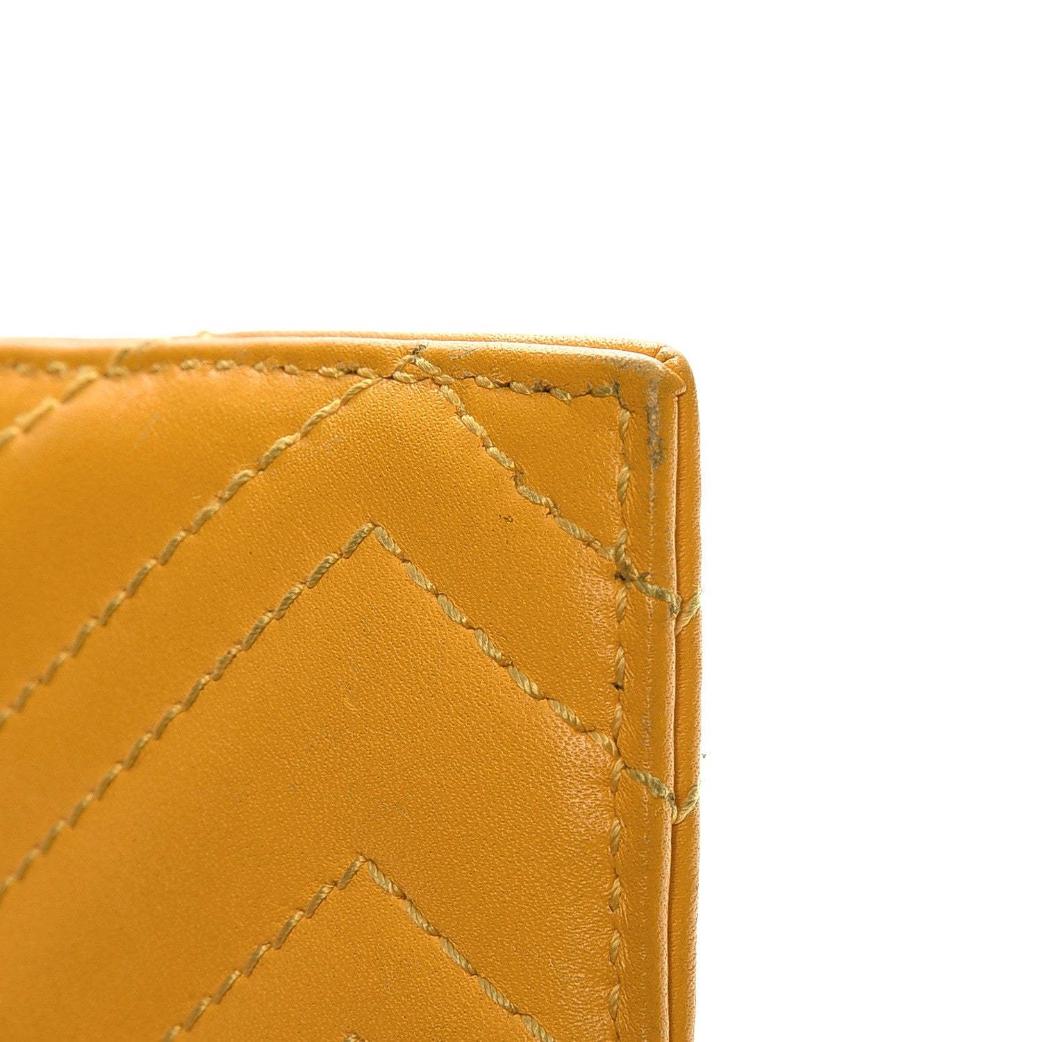 Gucci Calfskin Matelasse GG Marmont Card Holder Stone Topaz 7 of 11