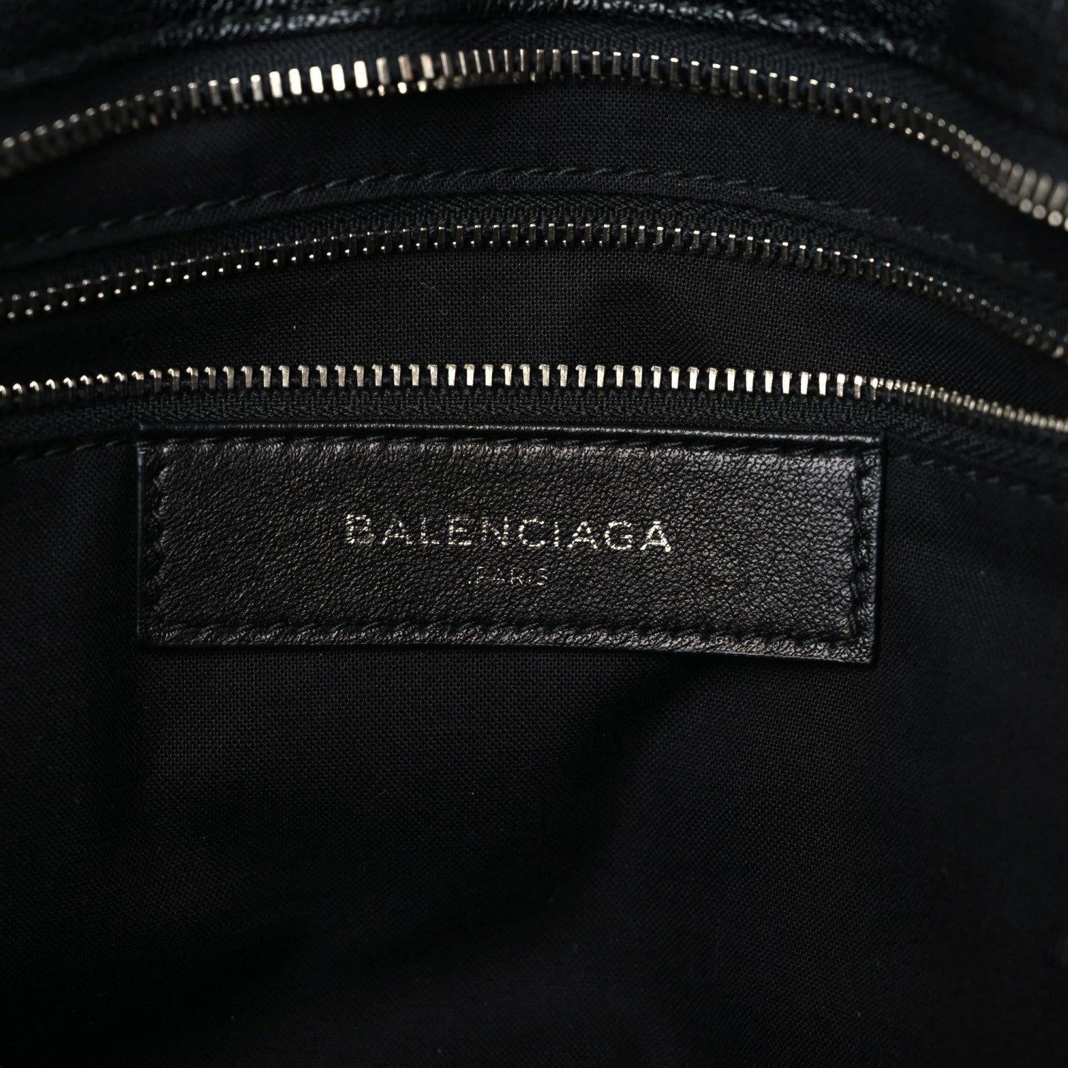 Balenciaga Chevre Silver Metallic Edge Hardware City Black 10 of 13