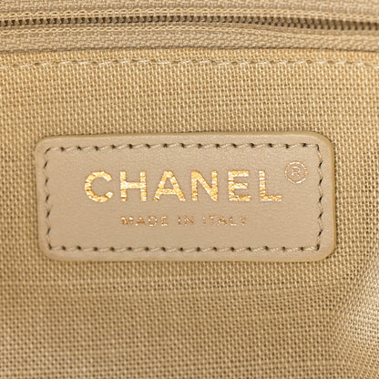 Chanel Mixed Fibers Small Deauville Tote Yellow 7 of 12