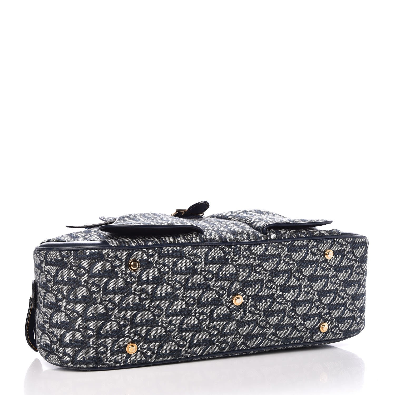 Christian Dior Monogram Saddle Bowler Navy 4 of 12