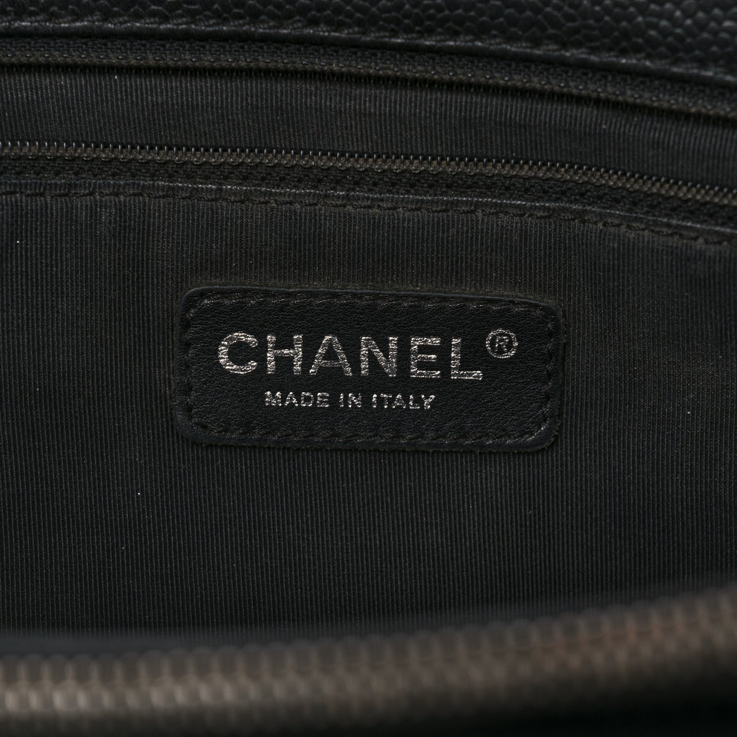 Caviar Quilted Grand Shopping Tote GST Black