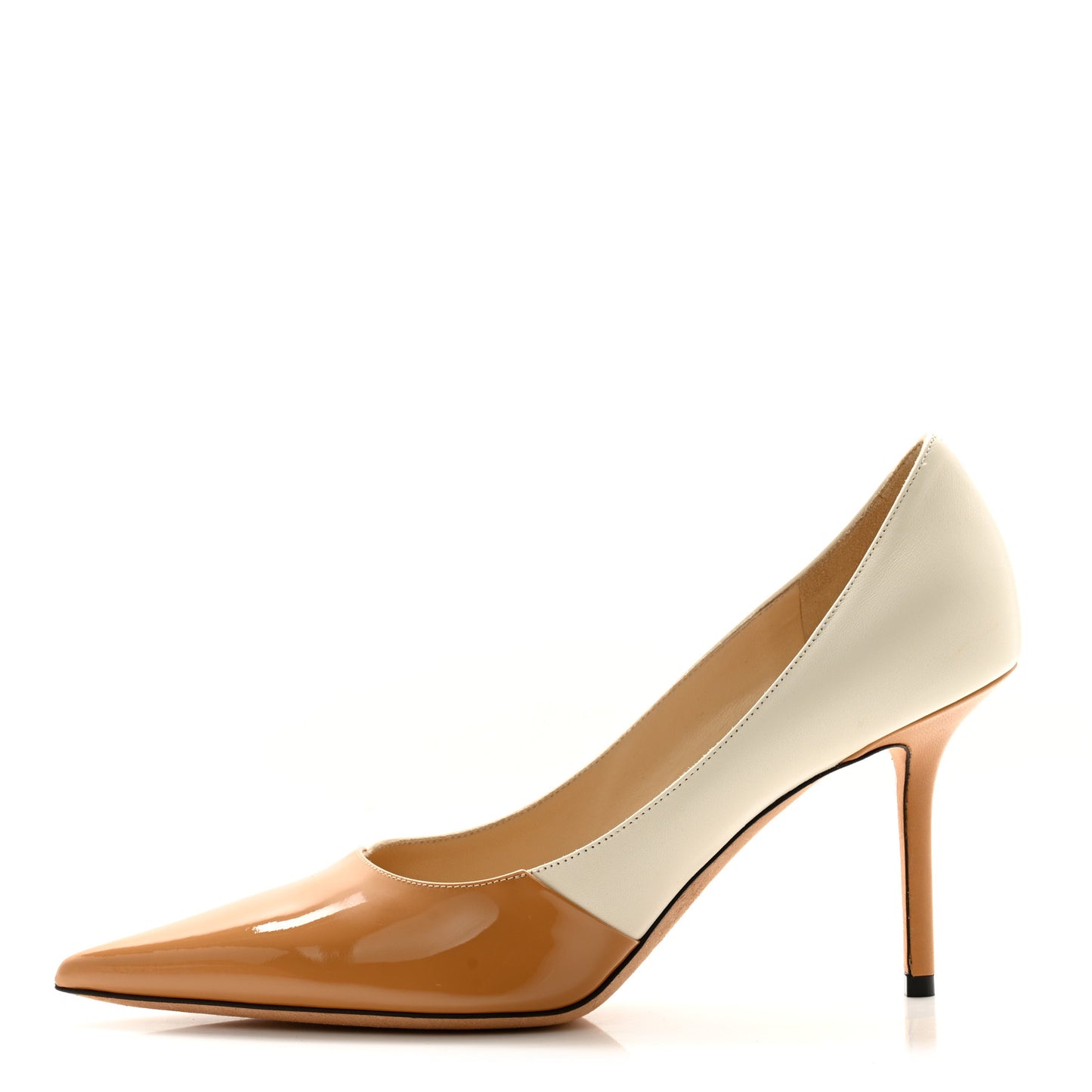 Patent Calfskin Love 85 Pumps 40 Beige