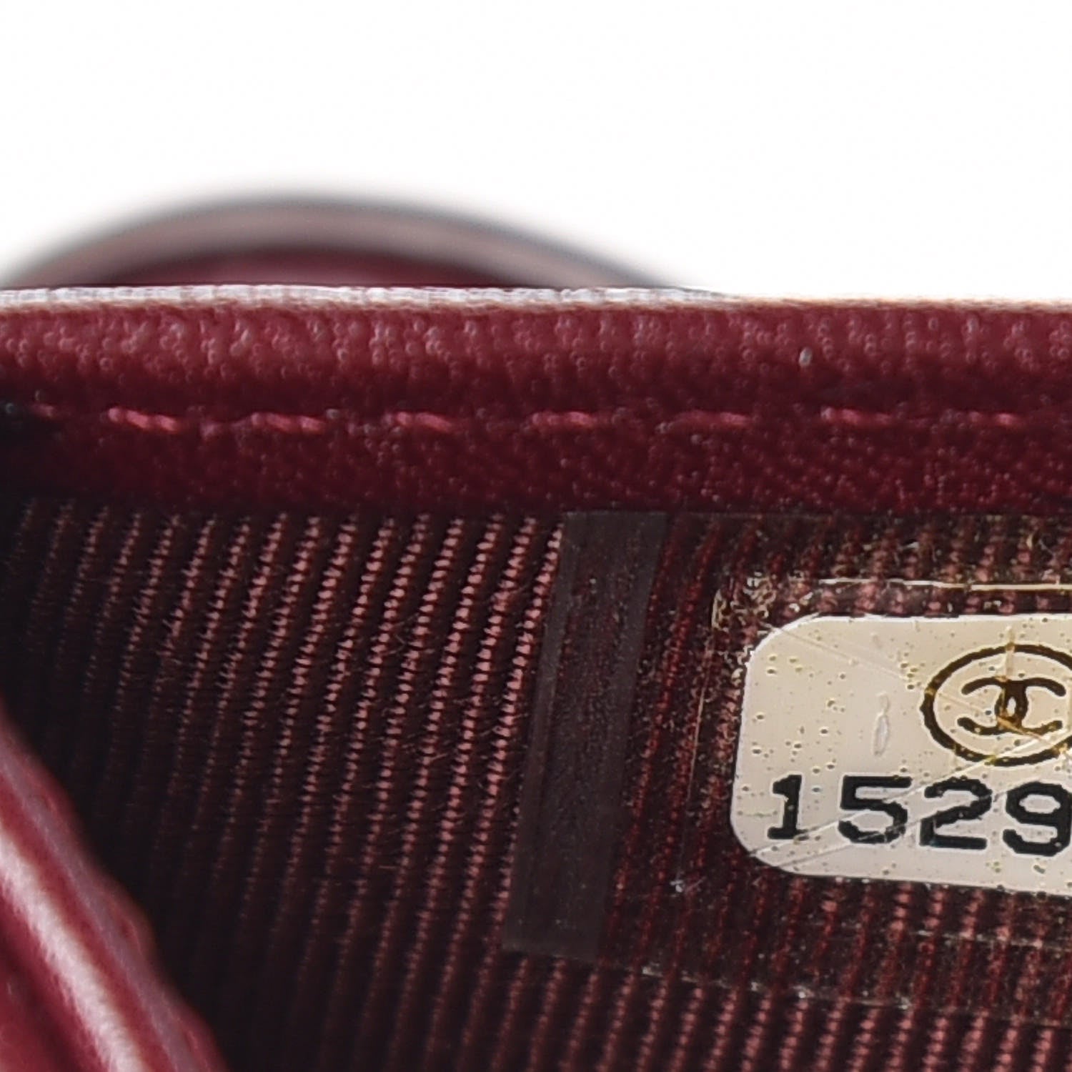 Chanel Patent Quilted Compact French Flap Wallet Dark Red 8 of 9