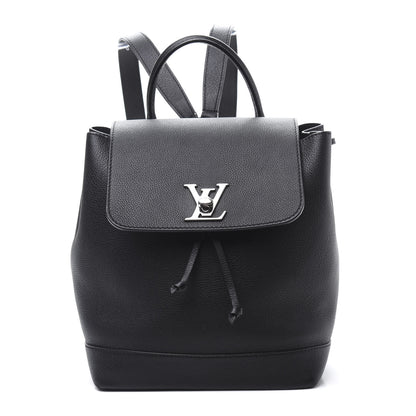 Louis Vuitton Calfskin Lockme Backpack Black 1 of 8