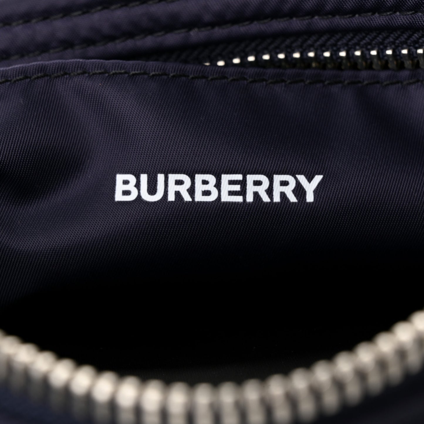 Nylon Warner Camera Crossbody Bag Navy