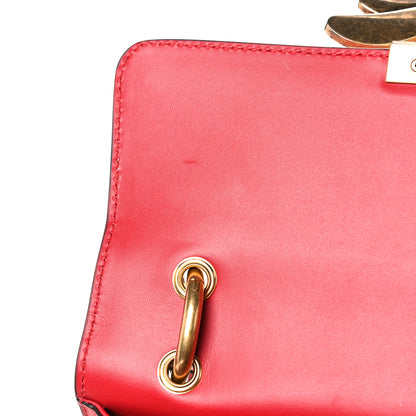 Gucci Calfskin Sylvie Web Small Queen Margaret Top Handle Bag Blue Agata Hibiscus Red Mystic White Sugar Pink 14 of 16