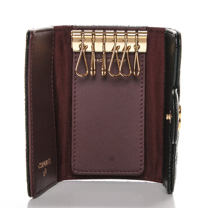 Chanel Caviar Quilted 6 Key Holder Black 5 of 8