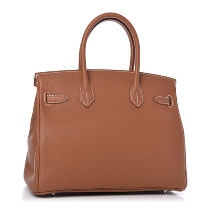 Hermes Taurillon Clemence Birkin 30 Gold 3 of 10