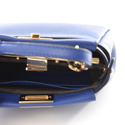 Fendi Shiny Nappa Micro Peekaboo Iconic Satchel Bluette 4 of 8