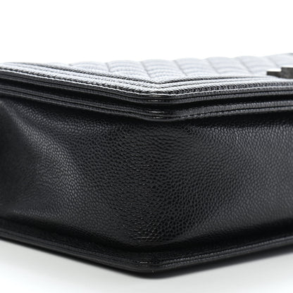 Chanel Caviar Quilted New Medium Boy Flap Black 8 of 9