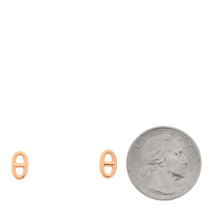 Hermes 18K Rose Gold TPM Farandole Stud Earrings 2 of 5