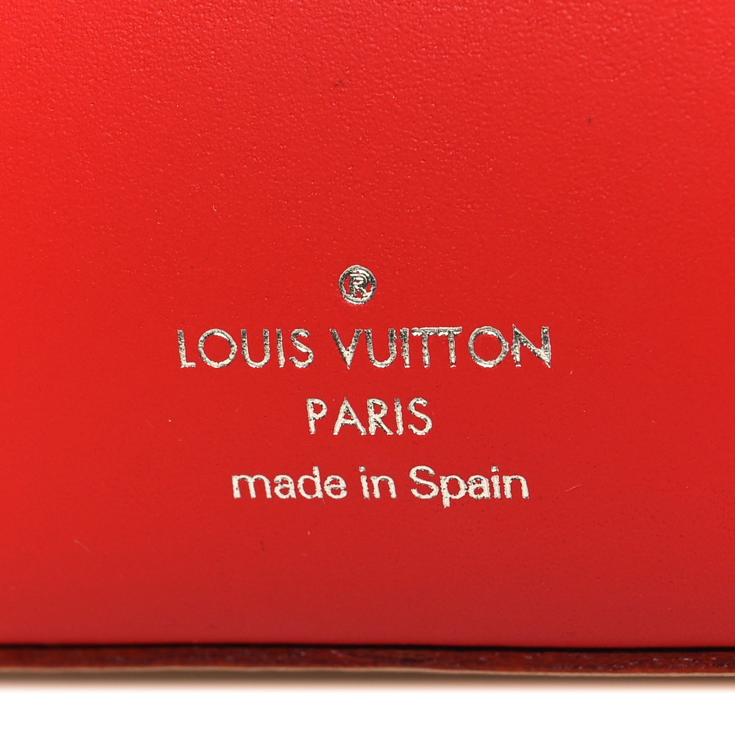 Monogram Elizabeth Pencil Pouch Red