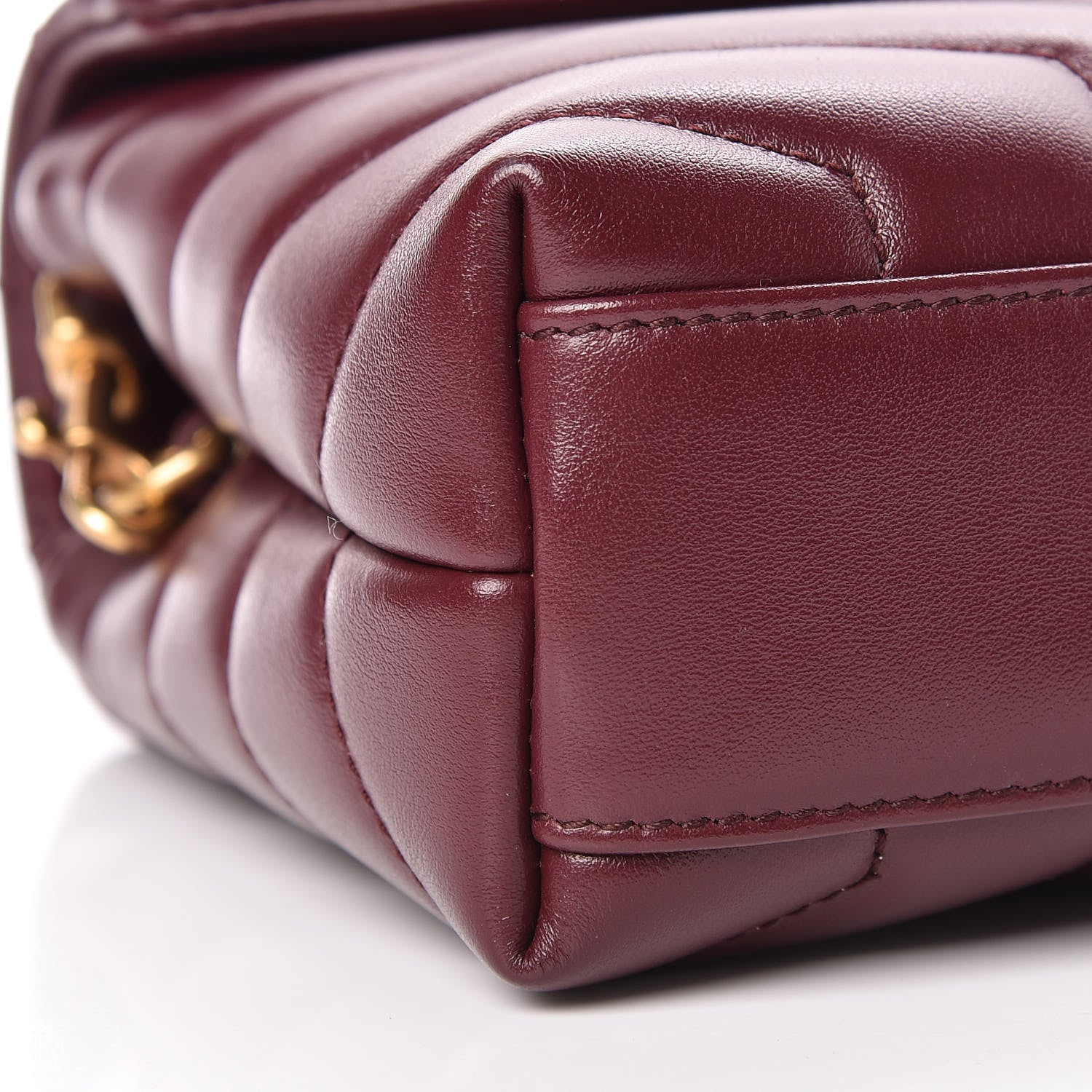 Saint Laurent Calfskin Y Quilted Monogram Toy Loulou Monogram Crossbody Bag Rouge Legion 9 of 11