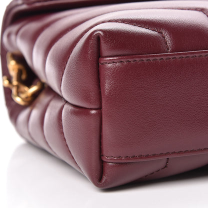 Saint Laurent Calfskin Y Quilted Monogram Toy Loulou Monogram Crossbody Bag Rouge Legion 9 of 11