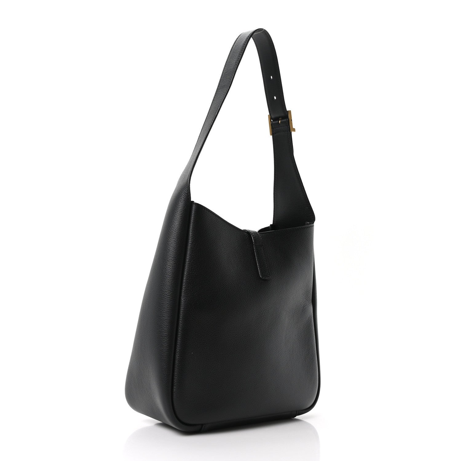 Saint Laurent Smooth Calfskin Small Le 5 A 7 Soft Hobo Black 2 of 10
