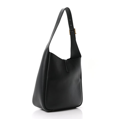 Saint Laurent Smooth Calfskin Small Le 5 A 7 Soft Hobo Black 2 of 10