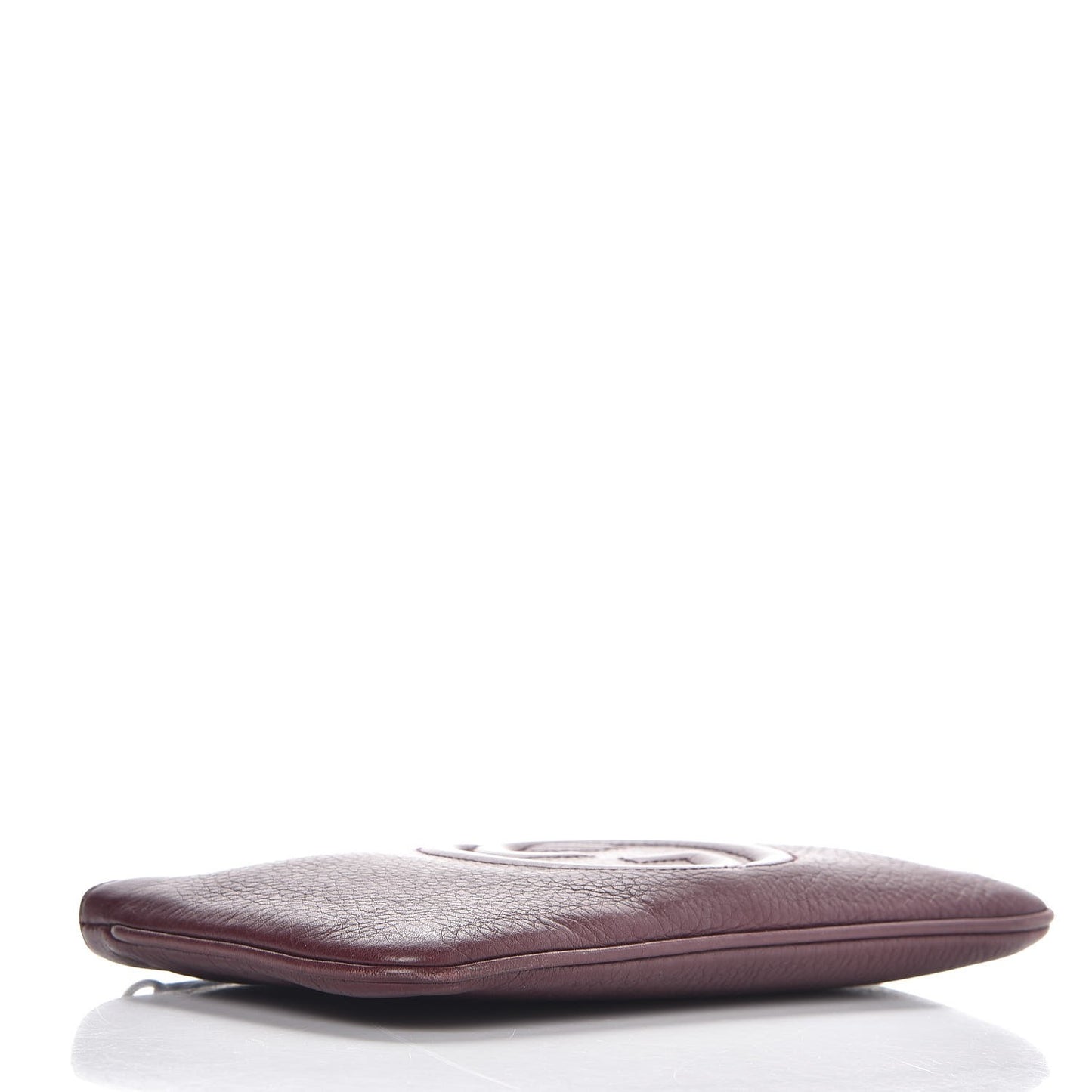 Pebbled Calfskin Soho Wristlet Scarlatto