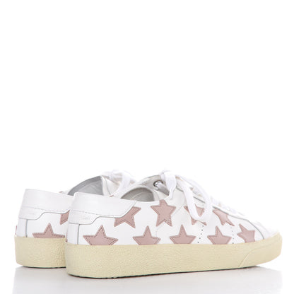 Saint Laurent Nappa Star Court Sneakers 37 Off White Rose 4 of 10