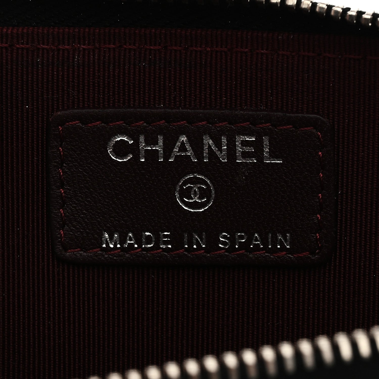 Chanel Lambskin Quilted Key Holder Case Black 6 of 8