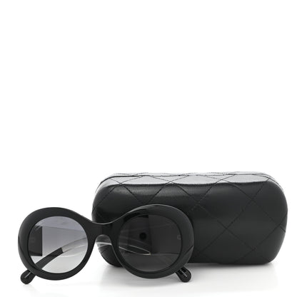 Chanel Signature Oval Polarized Sunglasses 5265 Black 8 of 8