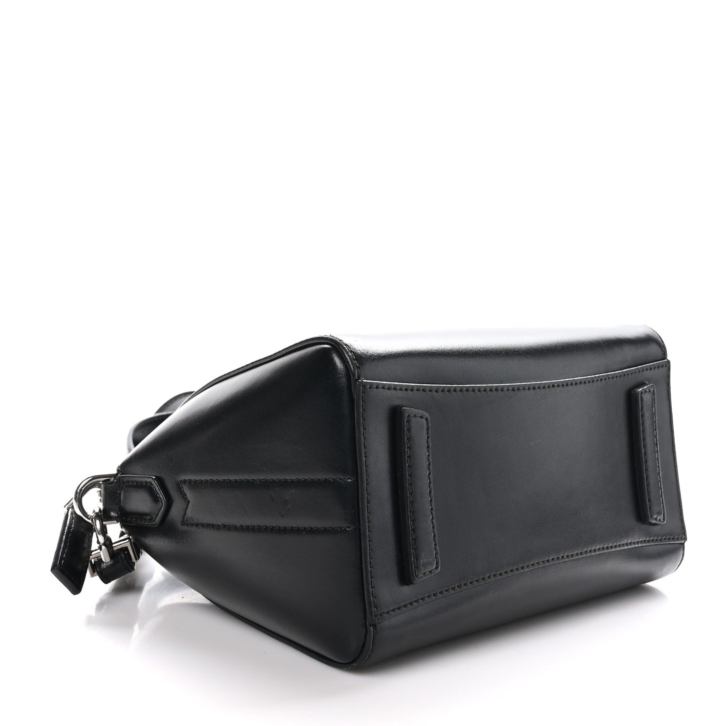 Shiny Lord Calfskin Mini Antigona Black