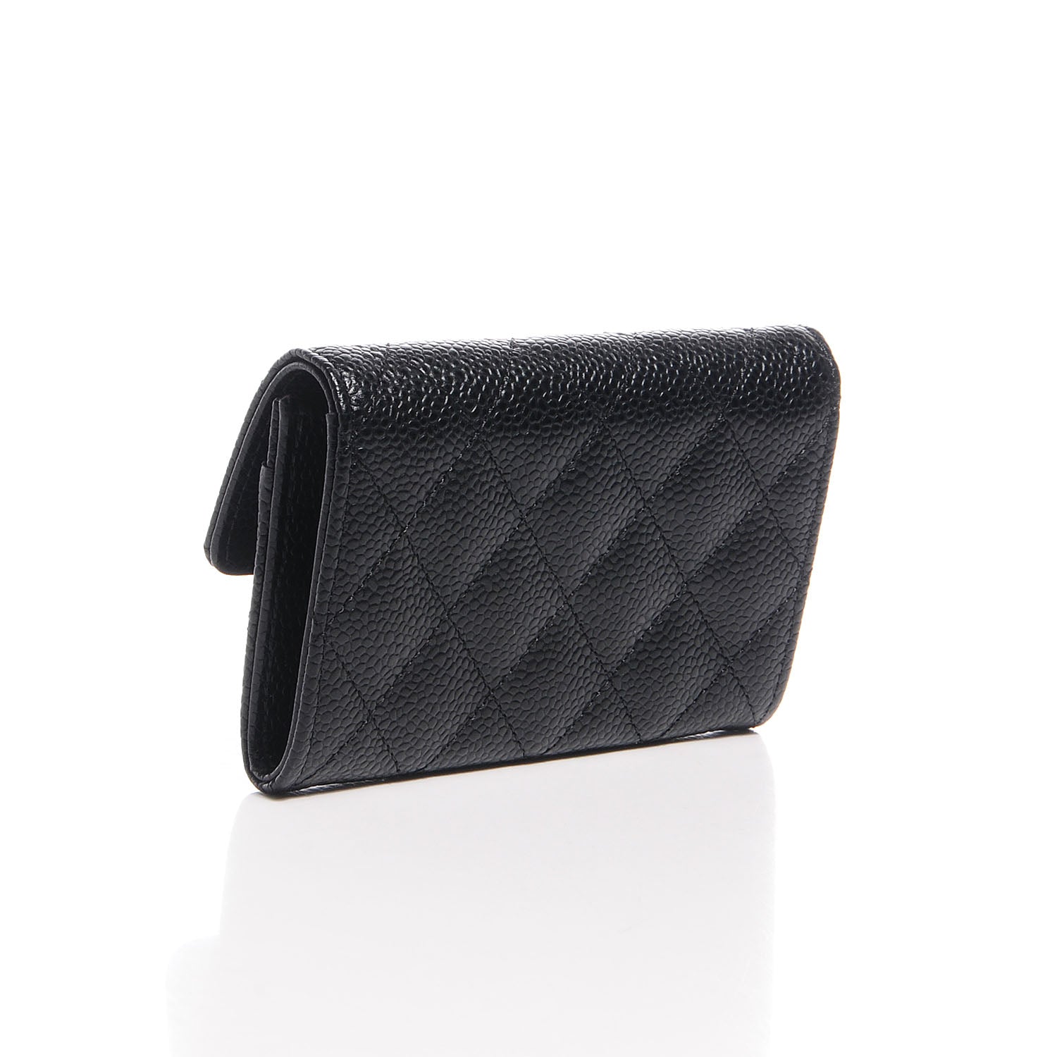 Chanel Caviar Quilted Flap Card Holder Black 3 of 9