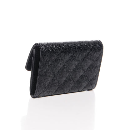Chanel Caviar Quilted Flap Card Holder Black 3 of 9