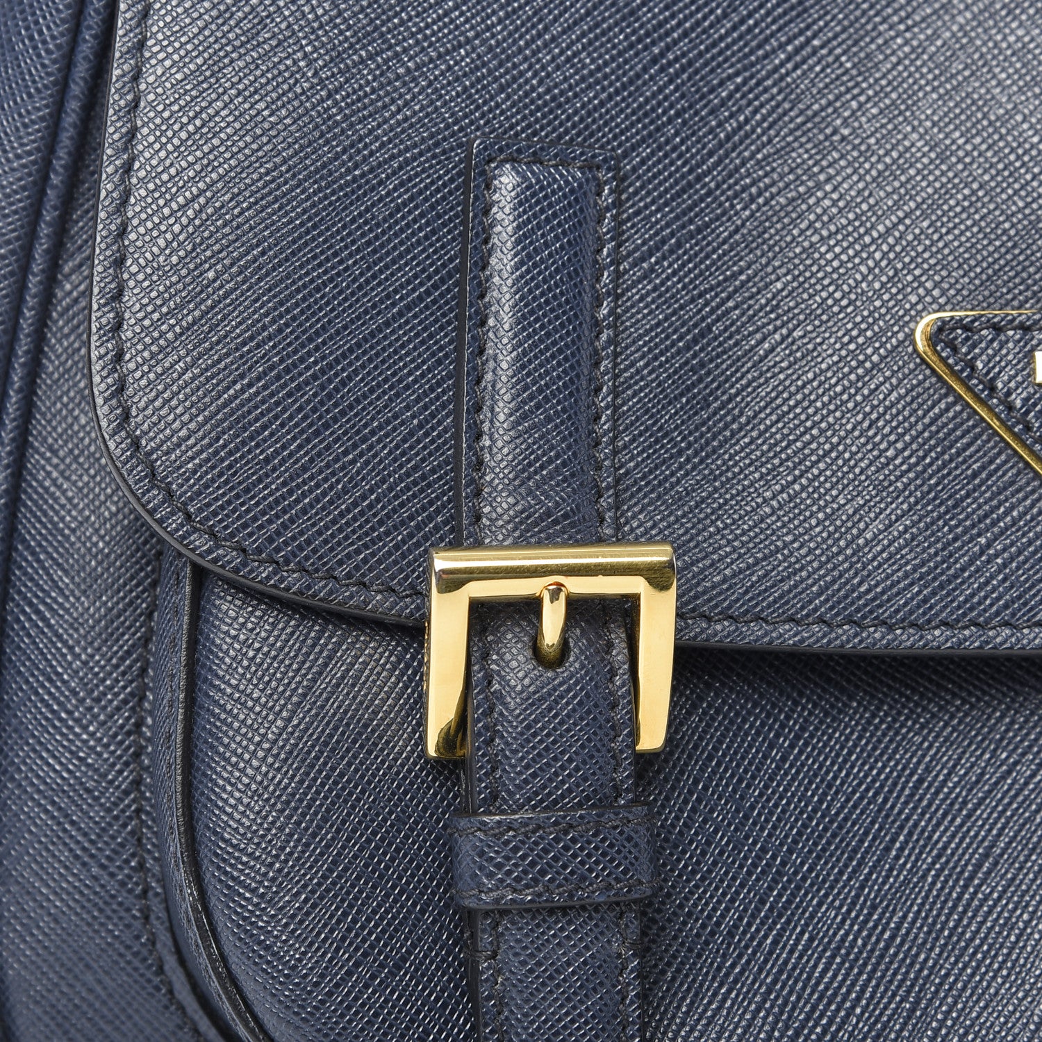 Prada Saffiano Lux Messenger Bag Baltico 12 of 16
