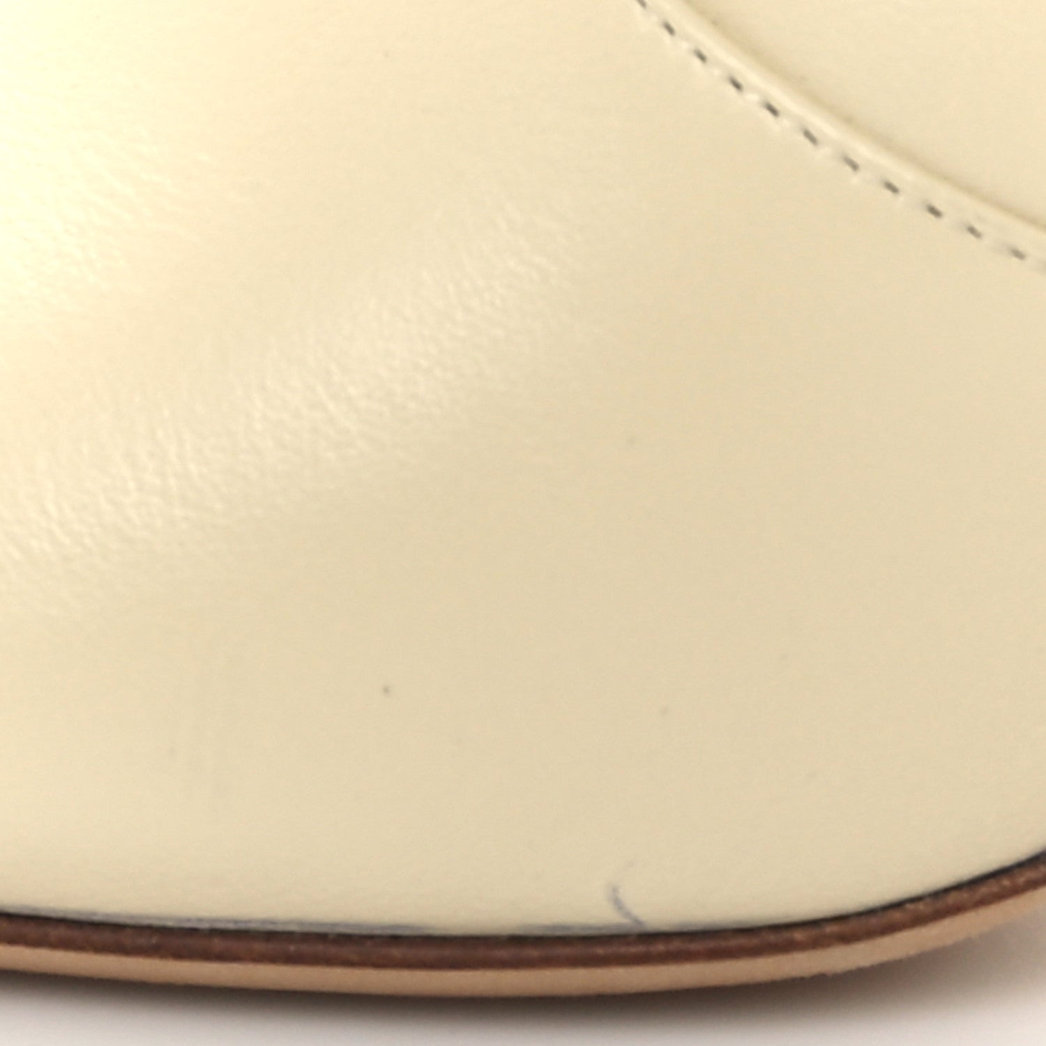 Saint Laurent Calfskin Knee High Skinny Boots 36 Eggshell 7 of 8