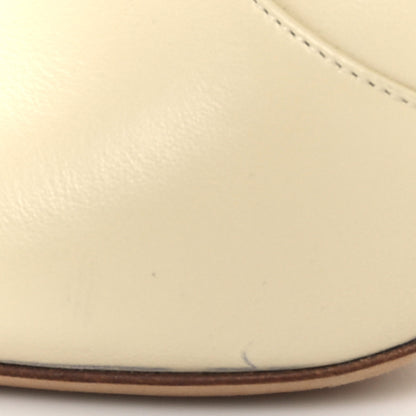 Saint Laurent Calfskin Knee High Skinny Boots 36 Eggshell 7 of 8