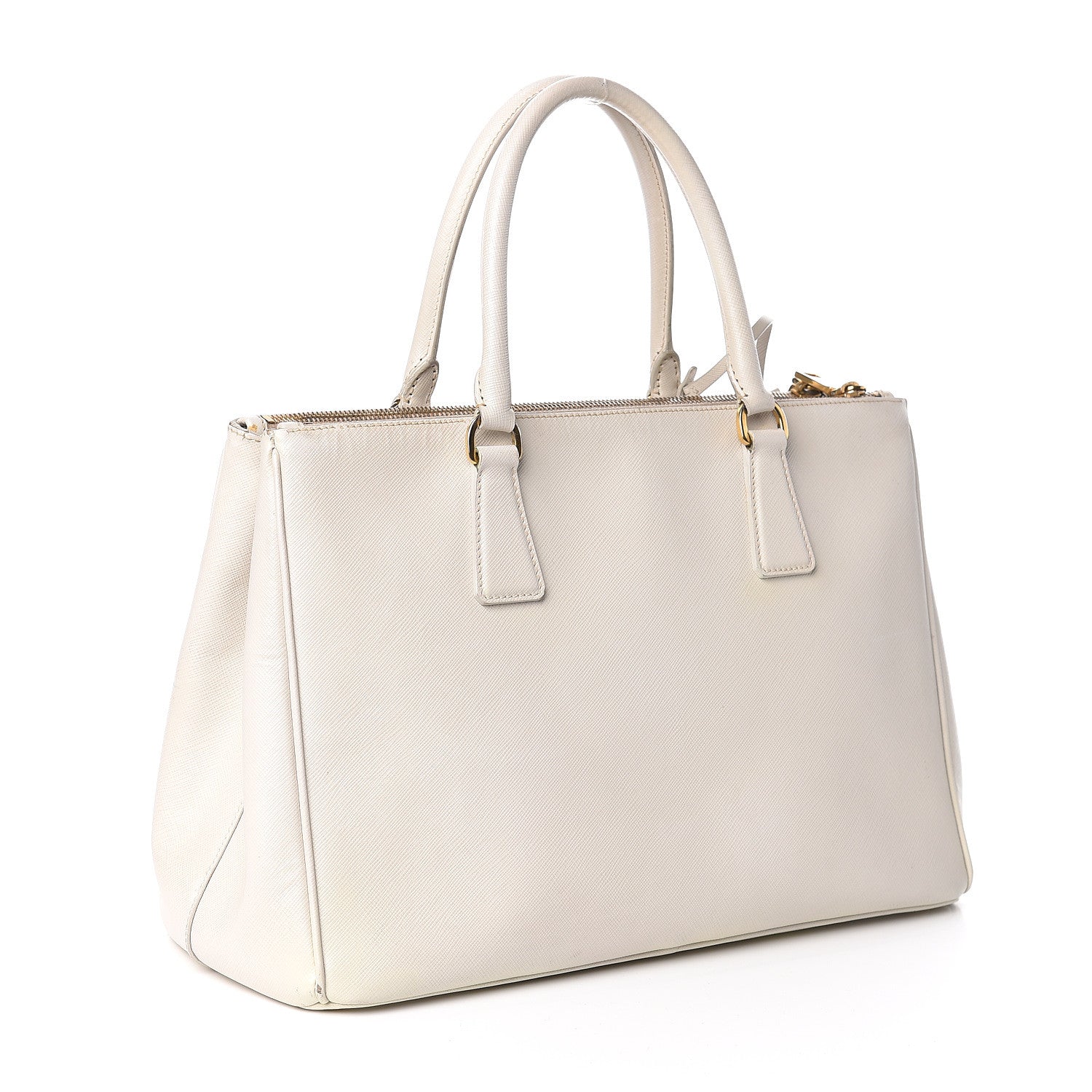 Prada Saffiano Medium Galleria Double Zip Tote Talco 3 of 17