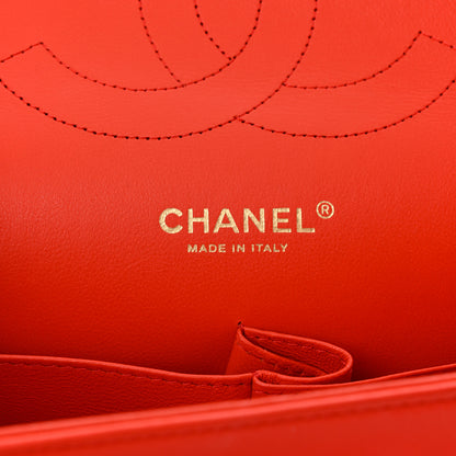 Chanel Lambskin Quilted Jumbo Double Flap Red 6 of 13