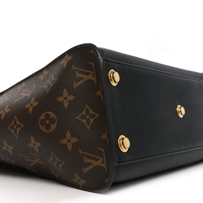 Louis Vuitton Calfskin Monogram On My Side MM Black 8 of 10
