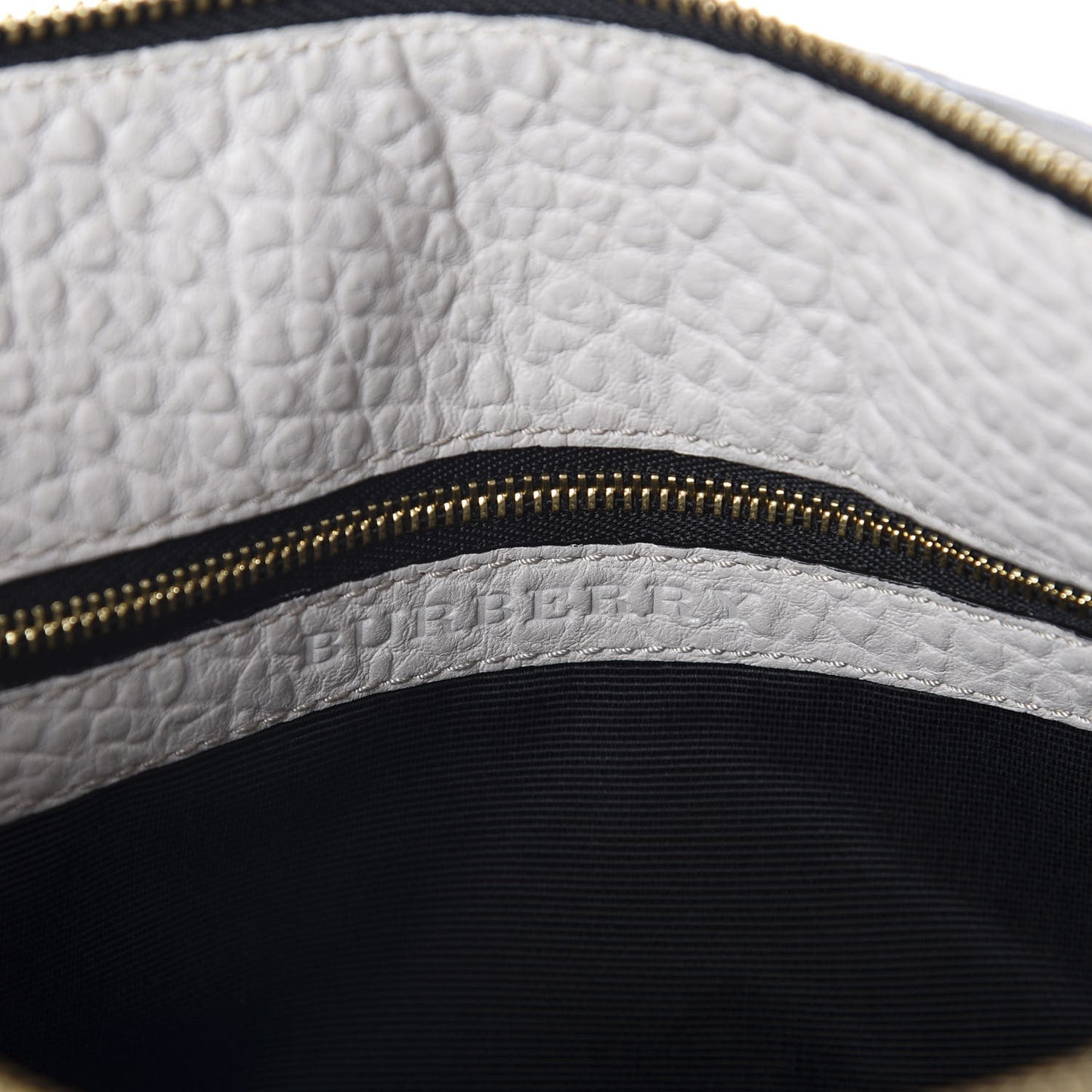 Signature Grain Calfskin Check Embossed Small Chichester Crossbody Clutch Bag Pale Grey
