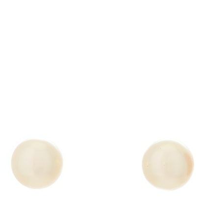 Mikimoto 18K Yellow Gold Akoya Pearl 8-8.5mm Stud Earrings 1 of 5