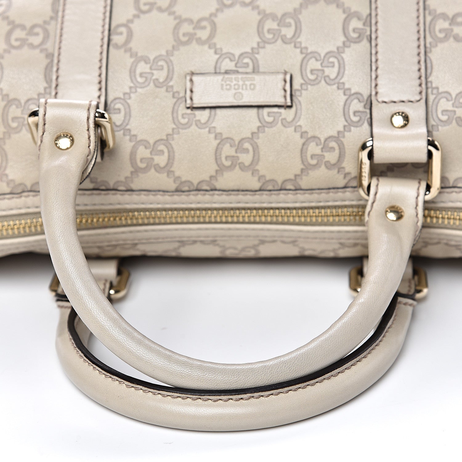 Gucci Guccissima Small Joy Boston Off White 12 of 16