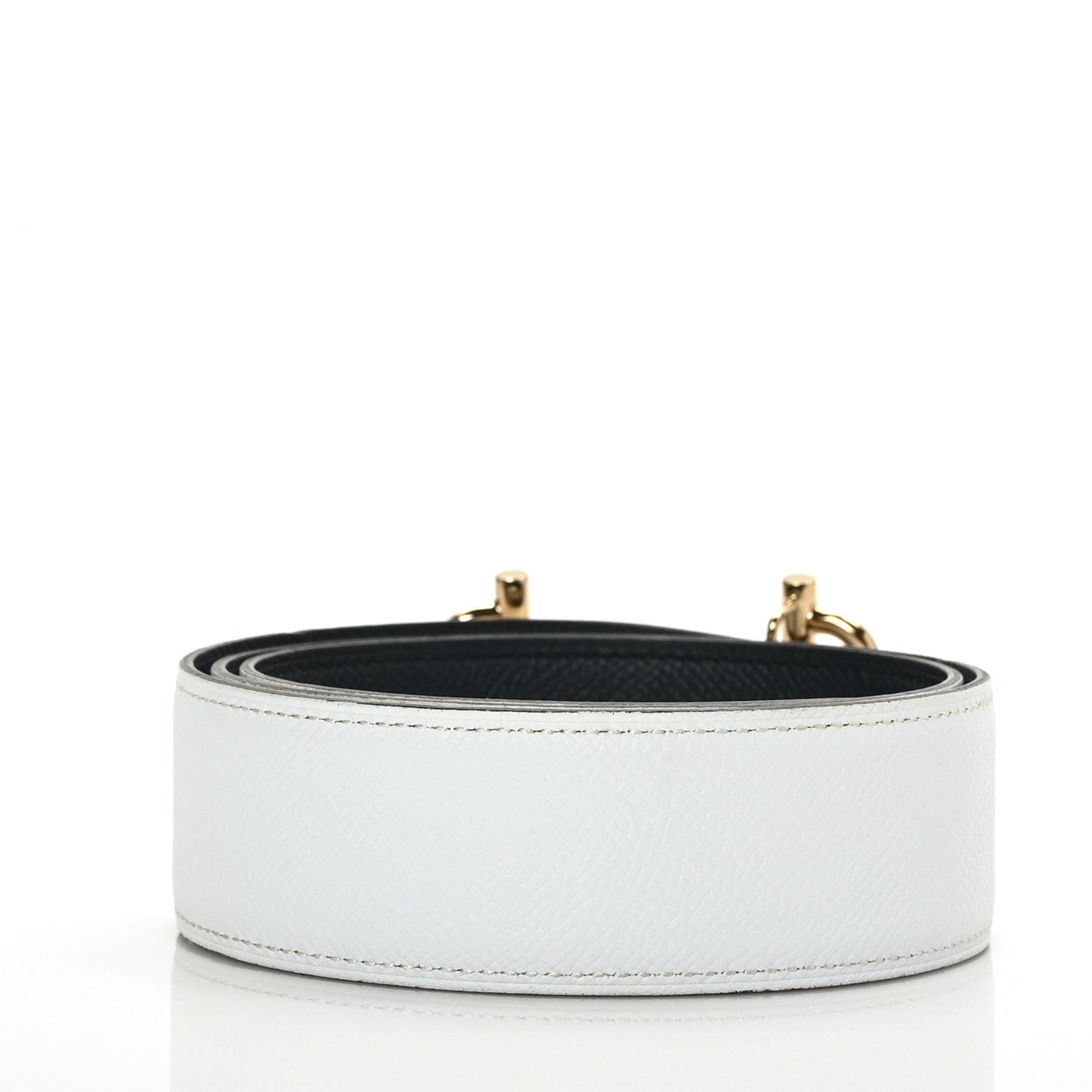 Hermes Epsom 32mm Royal Belt 80 Black White 2 of 5