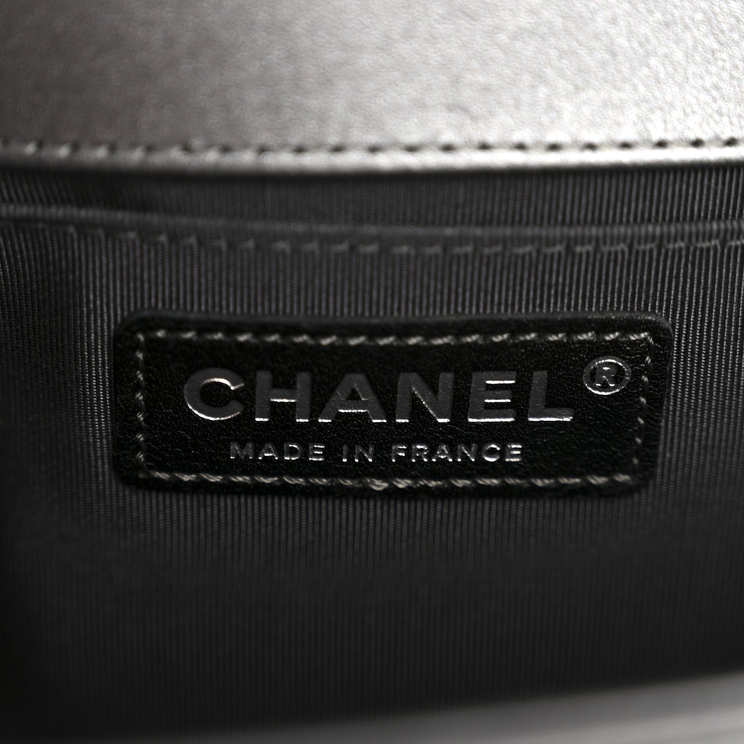 Chanel Tweed Metallic Lambskin Medium Boy Flap Silver 6 of 14