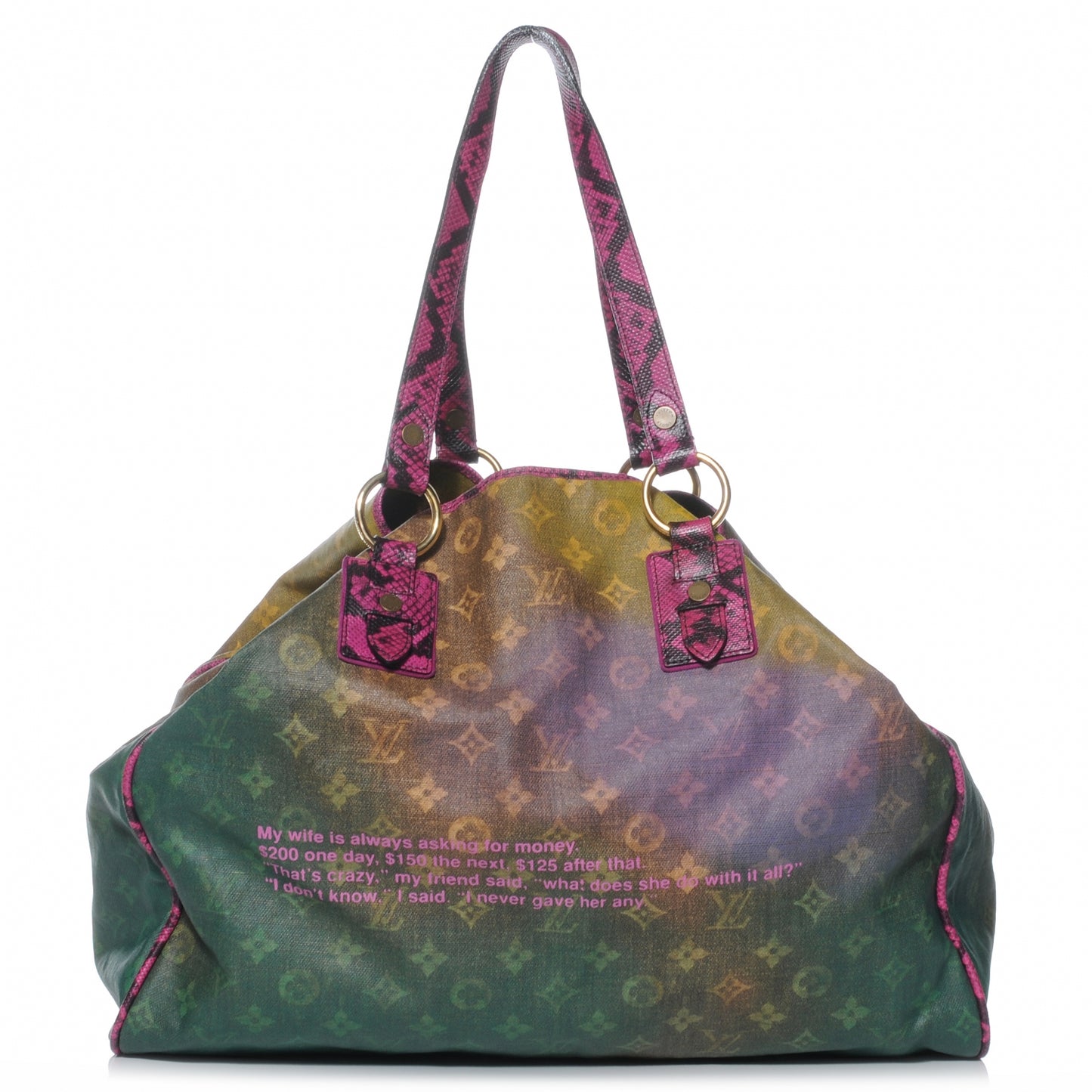 Richard Prince Monogram Karung Duderanch Jokes Tote