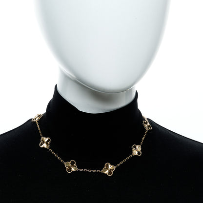 Van Cleef & Arpels 18K Yellow Gold 10 Motifs Guilloche Vintage Alhambra Necklace 2 of 7