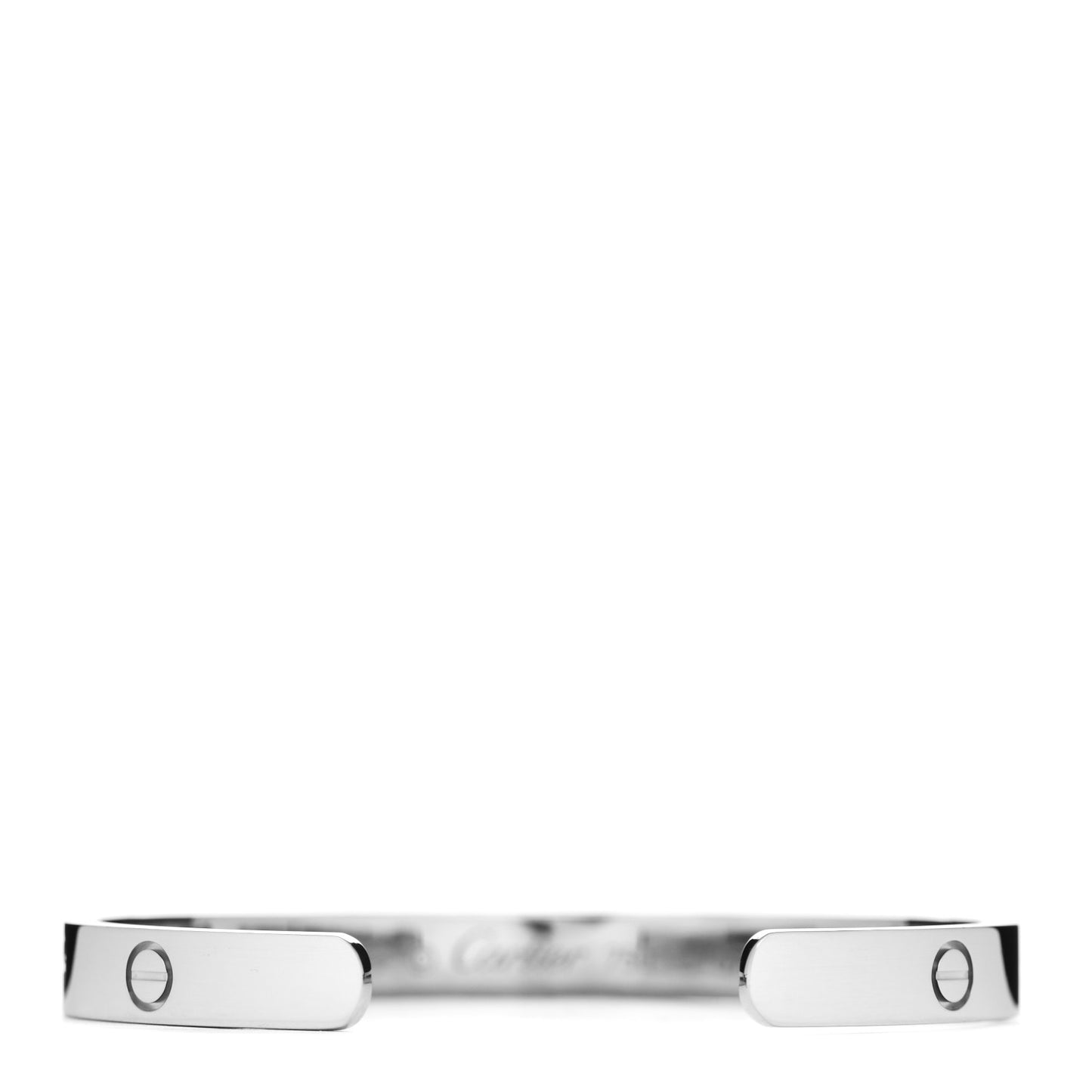 18K White Gold LOVE Cuff Bracelet 18