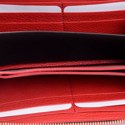 Gucci Pebbled Calfskin Soho Zip Around Wallet Red 4 of 6