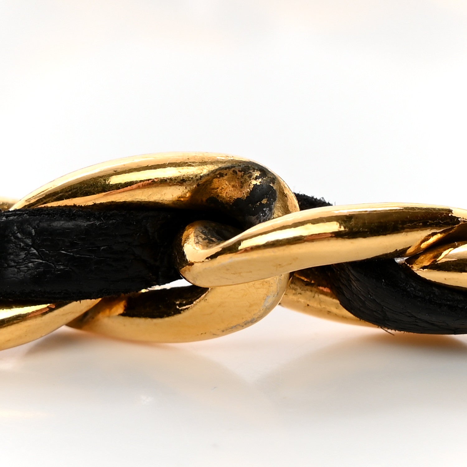 Chanel Lambskin Chain CC Medallion Belt Black Gold 7 of 9