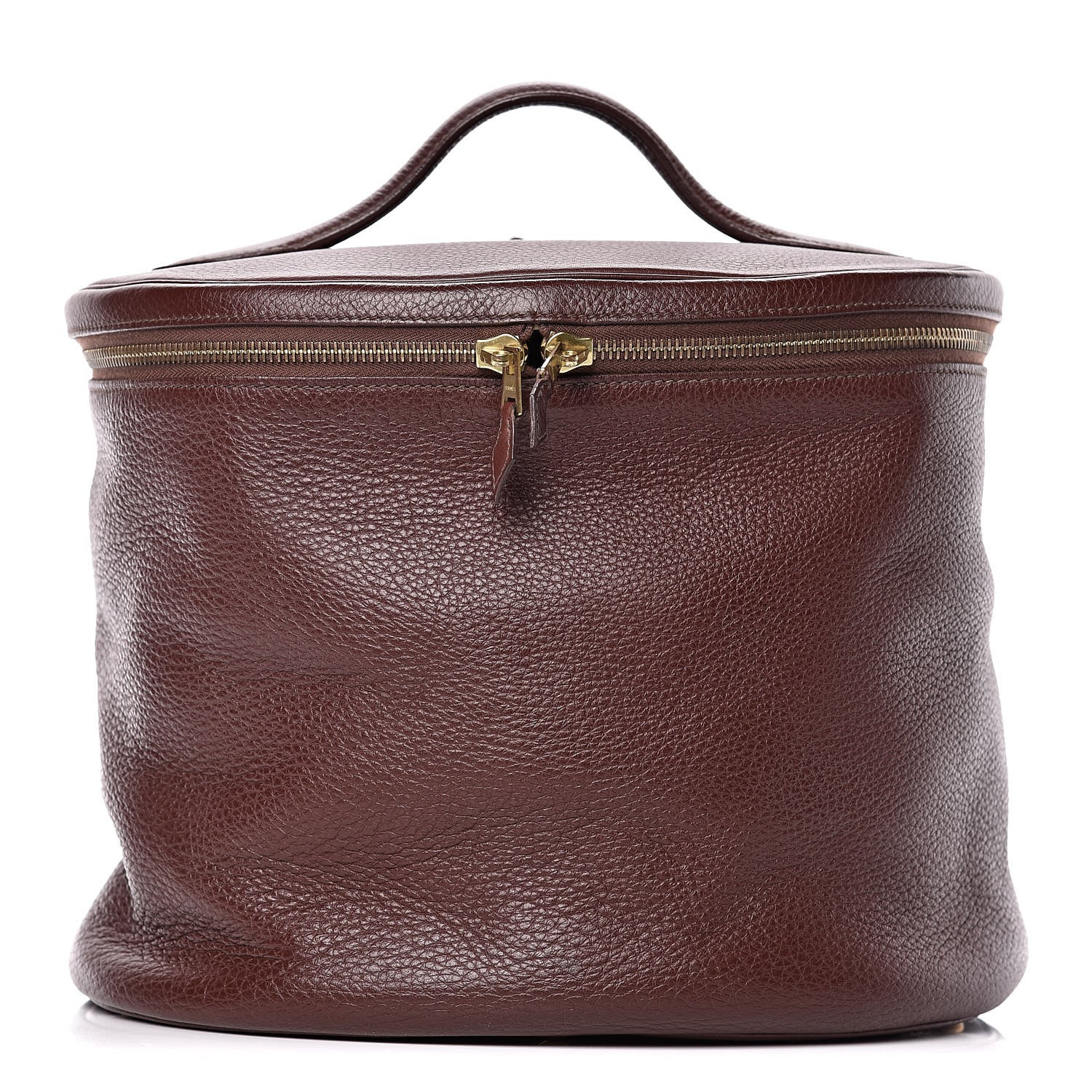 Hermes Taurillon Clemence Intercity Victoria Travel Cosmetic Case Havane 1 of 10
