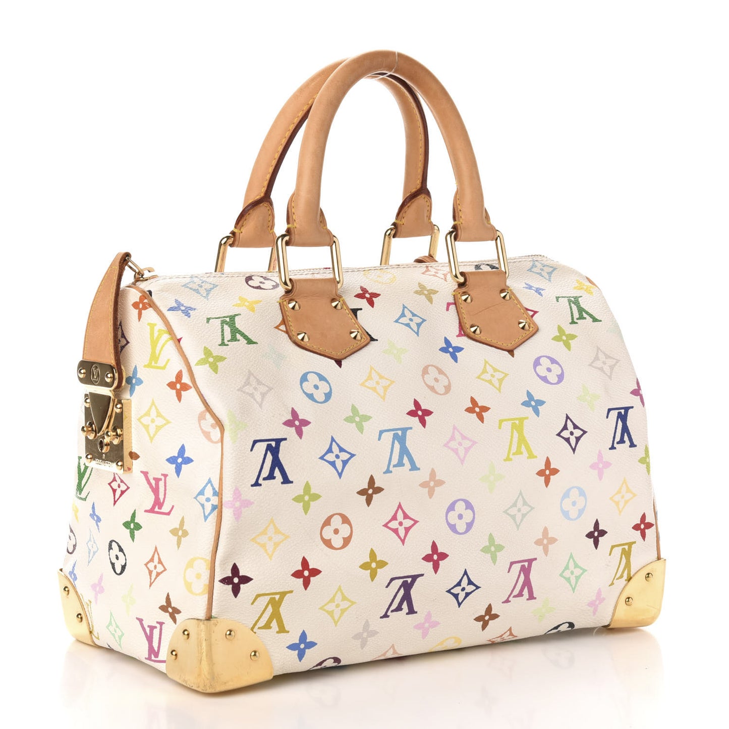 Monogram Multicolor Speedy 30 White